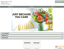 Tablet Screenshot of kathrynsflowersplus.com